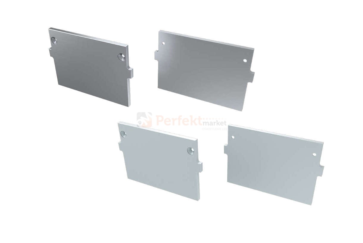 Zaślepki do profilu talia_m3 lumines bez_otworu pełna aluminiowa alu srebrna biała perfektmarket sklep elektryczny oświetlenie_led