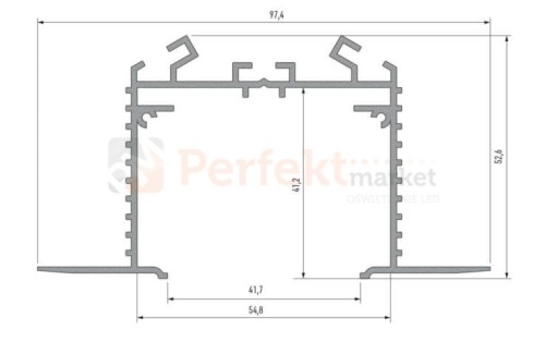 profil aluminiowy oświetlenie_led led głęboki montażowy pomocniczy talia_m3 biały lakierowany perfektmarket olsztyn