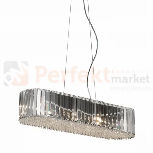 Lampa wisząca dekoracyjna PRINCE P0360-06D-F4AC Zuma Line chrom kryształowa