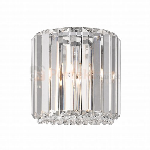 lampa ścienna kinkiet kryształowa dekoracyjna ozdobna okrągła chrom biały srebrny G9 PRINCE Lampa sufitowa W0360-01A-B5AC oświetlenie_led zuma line perfektmarket