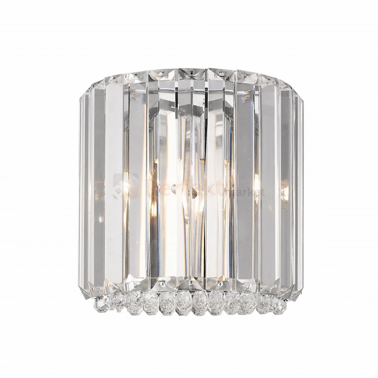 lampa ścienna kinkiet kryształowa dekoracyjna ozdobna okrągła chrom biały srebrny G9 PRINCE Lampa sufitowa W0360-01A-B5AC oświetlenie_led zuma line perfektmarket