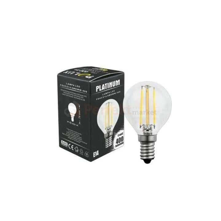 305077 żarówka 4W e14 ciepła kulka 400lm 3000K led oświetlenie_led polux platinum