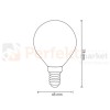 305077 żarówka 4W e14 ciepła kulka 400lm 3000K led oświetlenie_led polux platinum