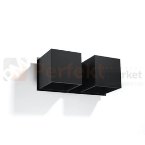 Kinkiet ścienny podwójny tuba G9 Quad 2 czarny SL.0657