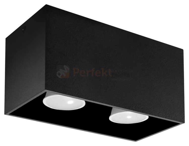 Plafon QUAD MAXI Czarny