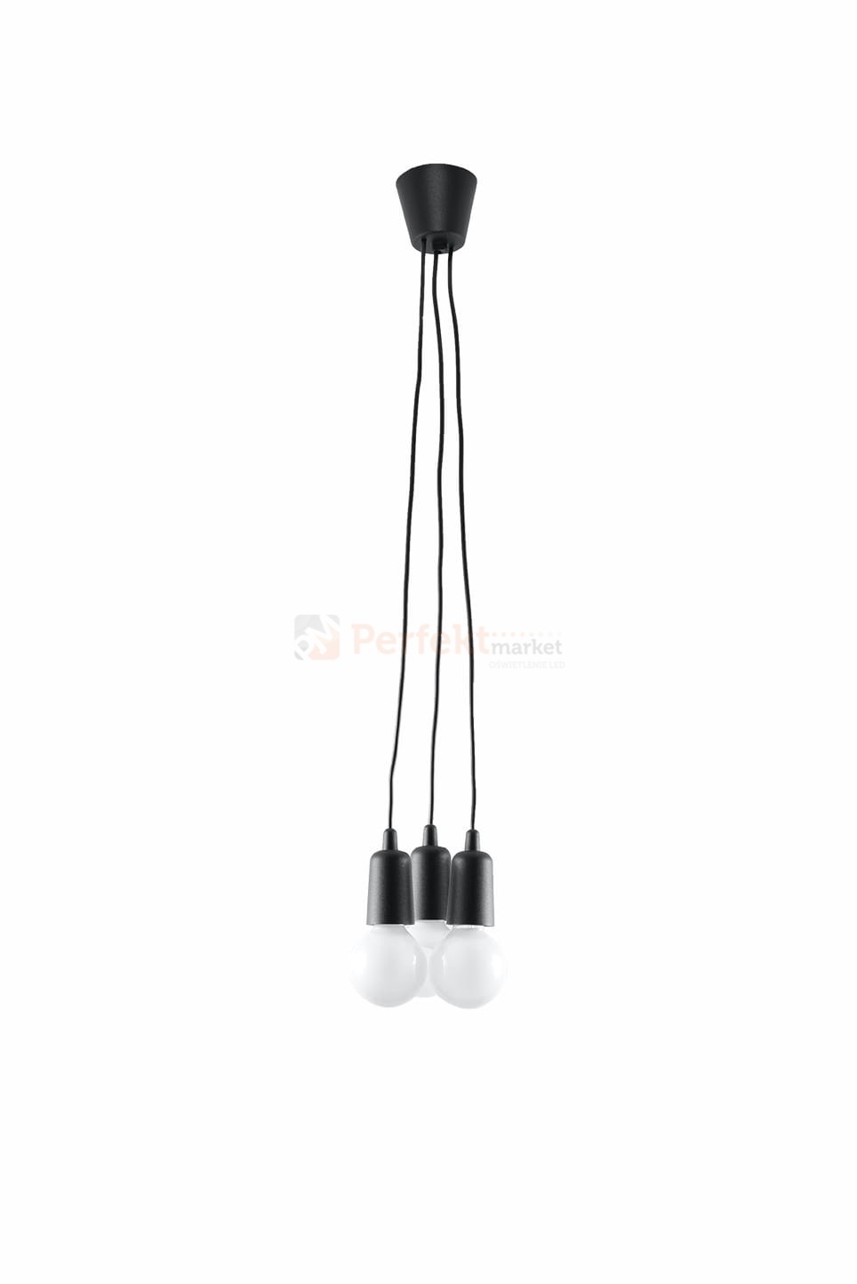 Lampa wisząca DIEGO 3 czarna