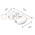 kinkiet ruchoma lampa ścienna szara BALVE G917006-1R oświetlenie_led zuma line perfektmarket wymiary
