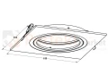 oprawa halogenowa ruchoma lampa sufitowa biała ar111 gu10 Lampa sufitowa 20071-WH BOXY DL 1 oświetlenie_led zuma line perfektmarket