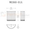 lampa ścienna kinkiet kryształowa dekoracyjna ozdobna okrągła chrom biały srebrny G9 PRINCE Lampa sufitowa W0360-01A-B5AC oświetlenie_led zuma line perfektmarket