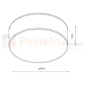 nowoczesna minimalizm perfektmarket design lampa sufitowa plafon LED clara ceiling zuma line czarny light.jpg