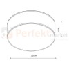 nowoczesna minimalizm perfektmarket design lampa sufitowa plafon LED clara ceiling zuma line biała biały.jpg