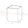 Lampa ścienna kinkiet czarna SOLA WL SQUARE 91063 G9 oświetlenie_led zuma line perfektmarket