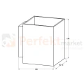 Lampa ścienna kinkiet czarna SOLA WL SQUARE 91063 G9 oświetlenie_led zuma line perfektmarket