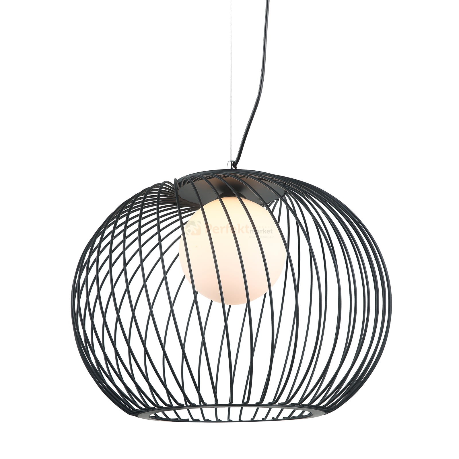 Italux Clarisa  MDM-3842-1 BK lampa wisząca czarny