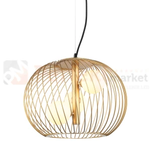 Italux Clarisa MDM-3843-3 GD lampa wisząca druciana złota