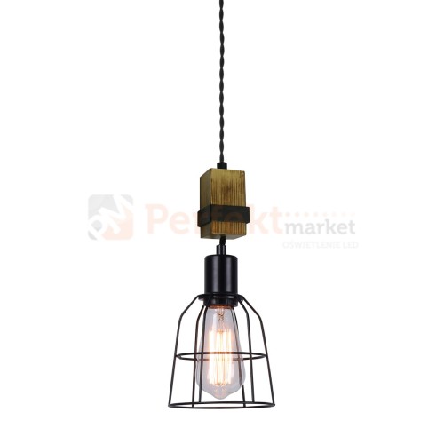 Italux Ponte  PND-4290-1-L lampa wisząca black