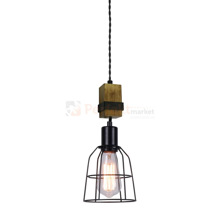 Italux Ponte  PND-4290-1-L lampa wisząca black