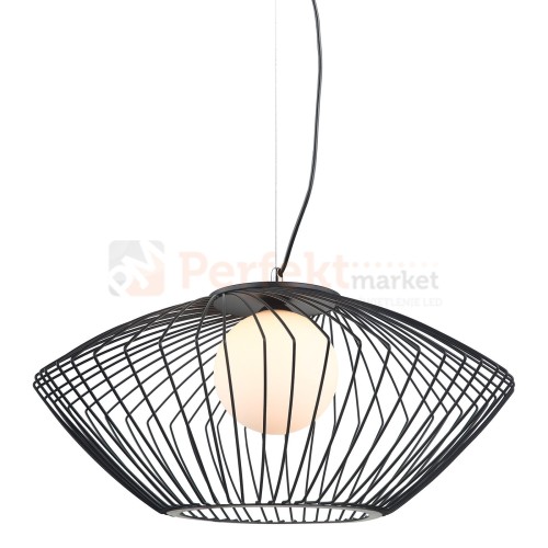 Italux Zeno  MDM-3844-1 BK lampa wisząca czarny