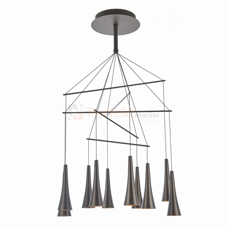 Italux Luca  MD16115-10A lampa wisząca kawowy