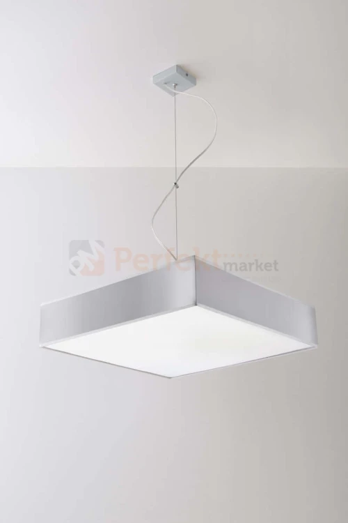nowoczesna lampa minimal perfektmarket design wisząca sufitowa kwadratowa LED HORUS 45 szara grey.jpg