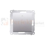 DZW1K.01/43 Simon 54 Łącznik żaluzjowy trójpozycyjny 1-0-2 srebrny mat, metalizowany bez ramki perfektmarket