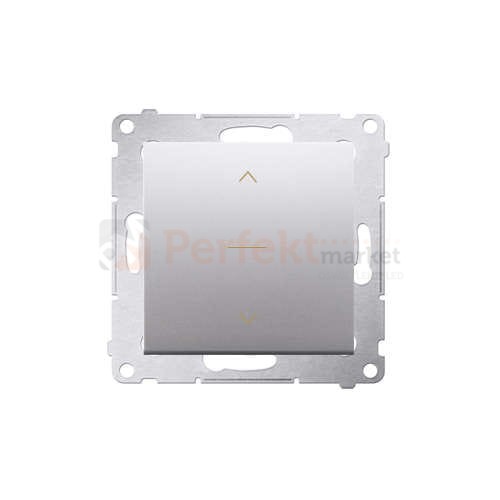 DZW1K.01/43 Simon 54 Łącznik żaluzjowy trójpozycyjny 1-0-2 srebrny mat, metalizowany bez ramki perfektmarket