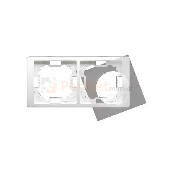 Ramka 2- krotna IP44 biała biały Simon Basic BMRC2B/11 perfektmarket hurtownia_elektryczna
