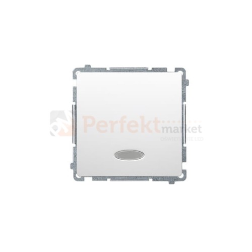 Przycisk pojedynczy zwierny z podświetleniem oświetlenie_led LED biały Simon Basic BMP1L.01/11 perfektmarket hurtownia_olsztyn
