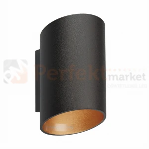 Kinkiet SLICE WL 50603-BK/GD-N czarno złoty G9 Zuma Line