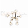P0454-08C-SDGF RIANO LAMPA WISZĄCA GOLD+BLACK+CLEAR+OPAL