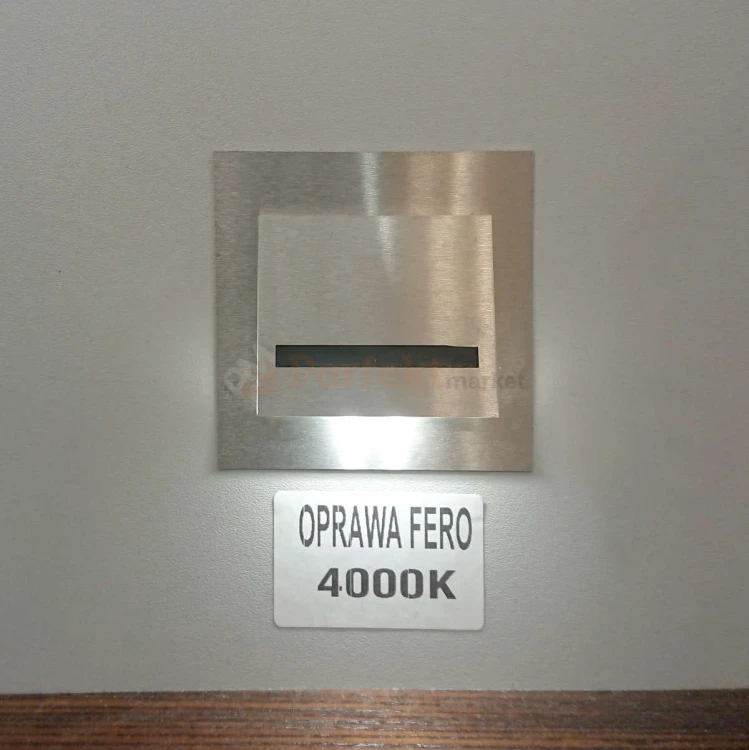 oprawa_schodowa oświetlenie_schodowe led kwadratowa kwadrat oświetlenie_led barwa_ciepła fero aluminium perfektmarket