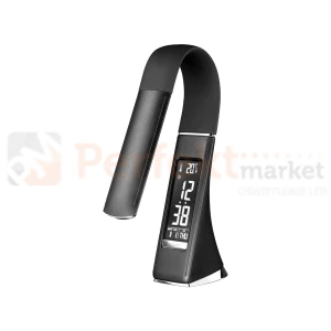 Lampa biurkowa LED GALA 6W czarna z zegarkiem i termometrem ML140