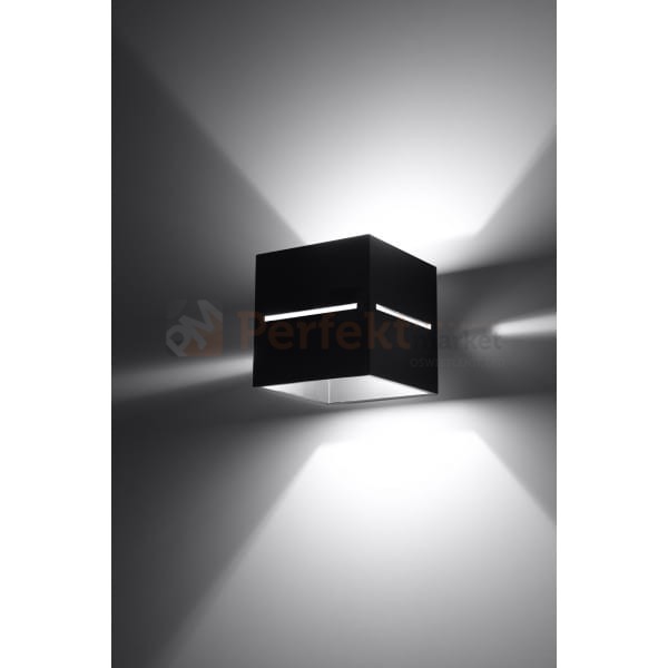lampa_ścienna kinkiet czarny g9 nowoczesna minimalizm design lampa kwadratowa plafon LED lobo czarna perfektmarket SL.0204