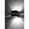 lampa_ścienna kinkiet czarny g9 nowoczesna minimalizm design lampa kwadratowa plafon LED lobo czarna perfektmarket SL.0204