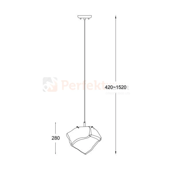 Zuma Line ROCK lampa wisząca szkło kryształ P0488-01B-UAC 280mm gold wymiar perfektmarket.jpg