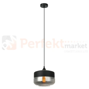Italux Molina MDM-2380/1 BK+SG lampa wisząca czarna