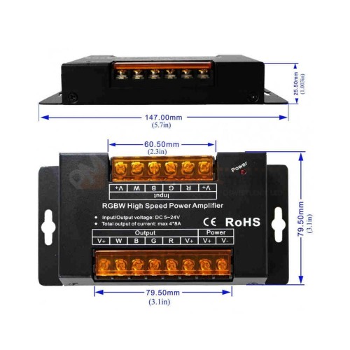 wmacniacz sygnaly led RGBW 5-24V 32A profesjonalny perfektmarket wymiary.jpg