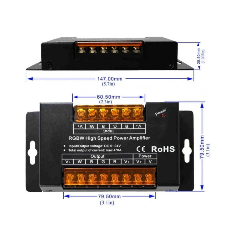 wmacniacz sygnaly led RGBW 5-24V 32A profesjonalny perfektmarket wymiary.jpg