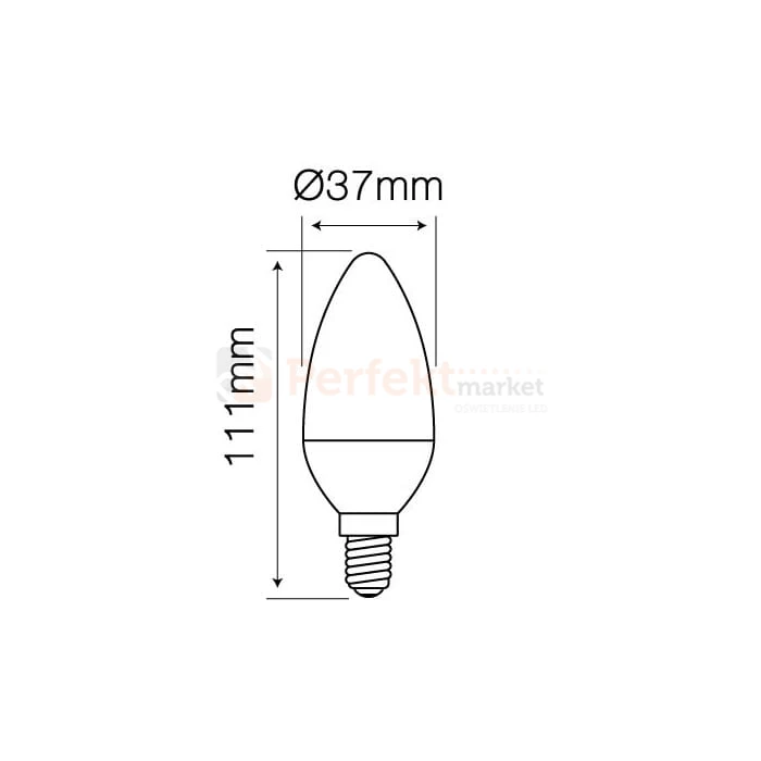 zarowka led sciemnialna e14 maly gwint 9w 2700K 4000K wymiar olsztyn perfektmarket.jpg