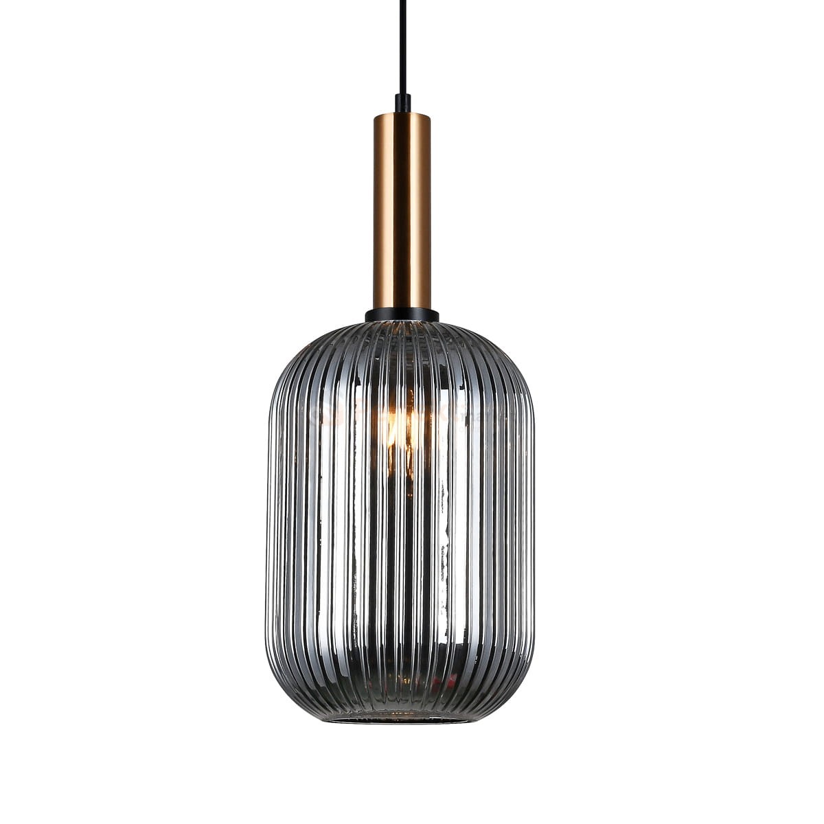 Italux PND-5588-1L-BRO+SG lampa wisząca mosiężny