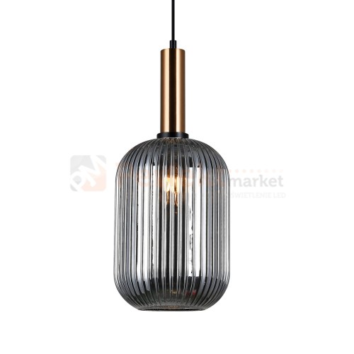 Italux PND-5588-1L-BRO+SG lampa wisząca mosiężny