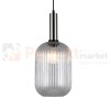 Italux PND-5588-1L-SC+CL lampa wisząca nikiel satynowany