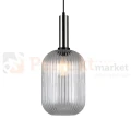 Italux PND-5588-1L-SC+CL lampa wisząca nikiel satynowany