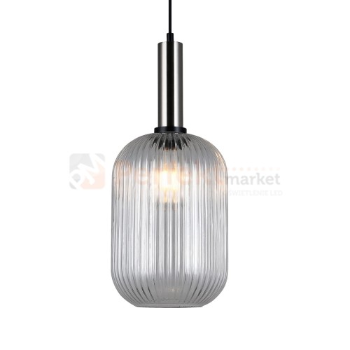 Italux PND-5588-1L-SC+CL lampa wisząca nikiel satynowany