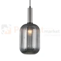 Italux PND-5588-1L-SC+SG lampa wisząca nikiel satynowany