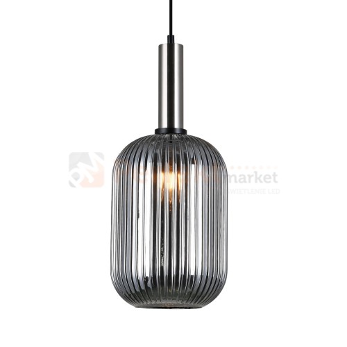 Italux PND-5588-1L-SC+SG lampa wisząca nikiel satynowany