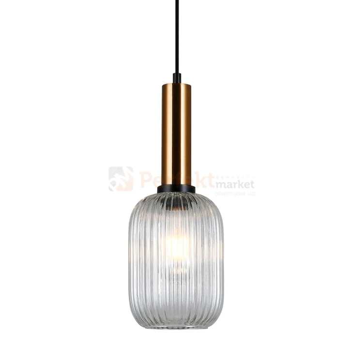 Italux PND-5588-1M-BRO+CL lampa wisząca mosiężny