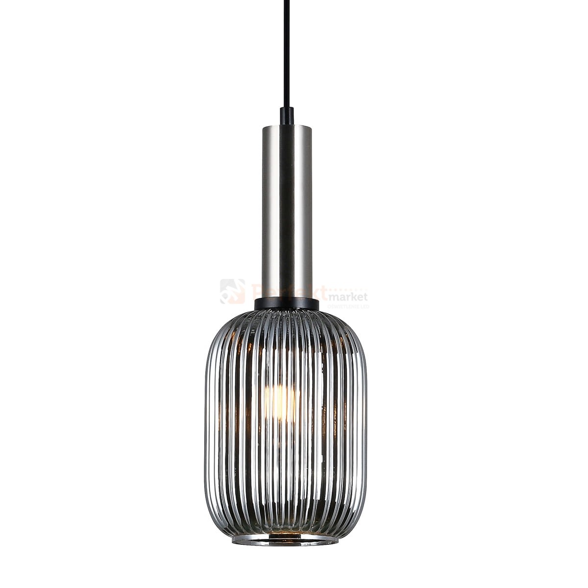 Italux PND-5588-1M-SC+SG lampa wisząca nikiel satynowany