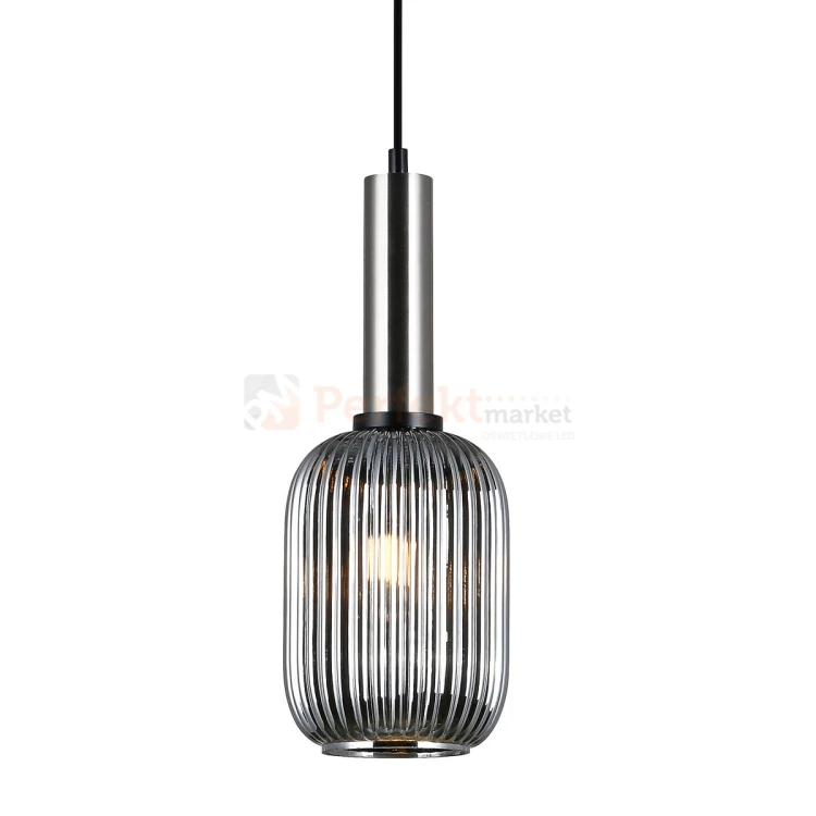 Italux PND-5588-1M-SC+SG lampa wisząca nikiel satynowany