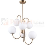 Italux PND-5500-6-HBR lampa wisząca mosiądz miodowy